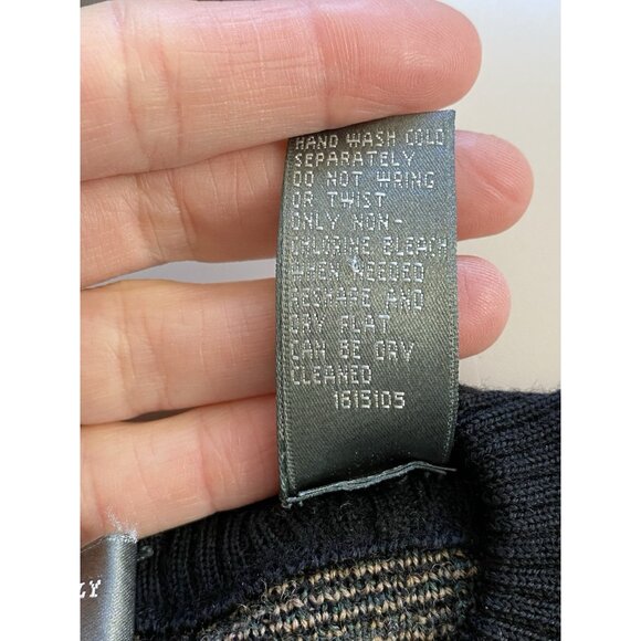 Lord & Taylor Sweater Mens Large Made in Italy Merino Wool Crewneck Sweater - Picture 4 of 9